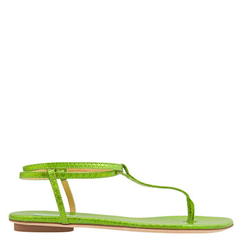 Ladies Kai Flip Flops Leather Flats