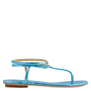Ladies Kai Flip Flops Leather Flats