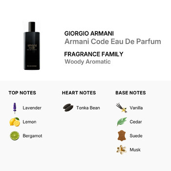 Men's Armani Code EDP 0.5 oz Fragrances 3614273636346