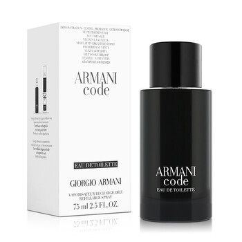 Giorgio Armani Men's Armani Code EDT Spray Refillable 2.5 oz