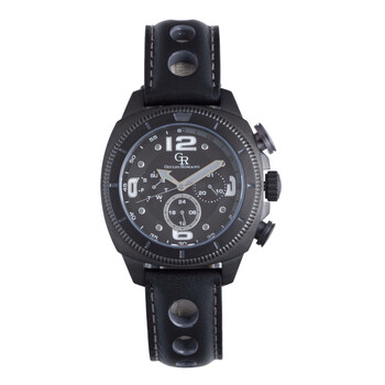 洋楽 Romello Giulio Romano Ferrara Black IP Rotating Bezel Black Dial Men's