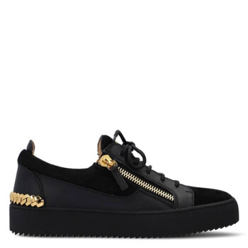 Giuseppe Zanotti Frankie Chain Link Low Top Sneakers, Brand Size