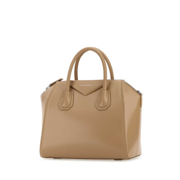 Beige Leather Small Antigona Handbag