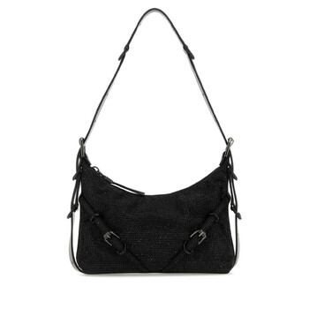 Black Fabric Mini Voyou Shoulder Bag BB50THB1TE_001