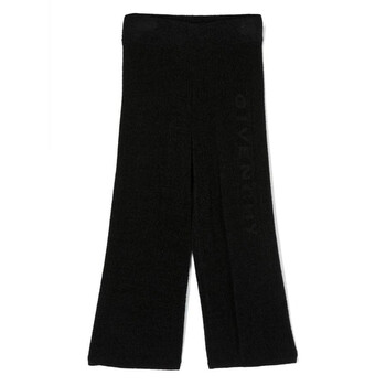 Kids Logo Embroidered Wide Leg Trousers