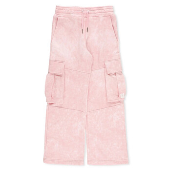 Kids Logo-Printed Drawstring Cotton Trousers