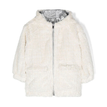 モンクレール TEDDY HOODIE ボアパーカー Moncler Boy's Teddy Fleece Zip-Front Sweatshirt, Size 12-14