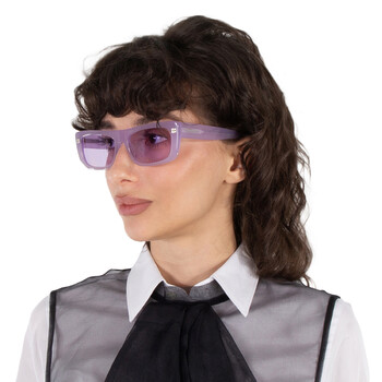 Lilac Browline Ladies Sunglasses GV40047U 78Y 57