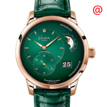 Glashutte PanoMaticLunar Automatic Green Dial Men's Watch 1-90-02-23-35-01