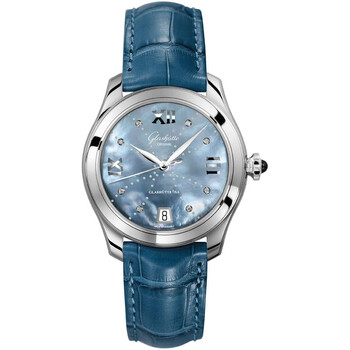 Glashutte Serenade Blue Mother Of Pearl Dial Ladies Watch 39-22-11-02-44