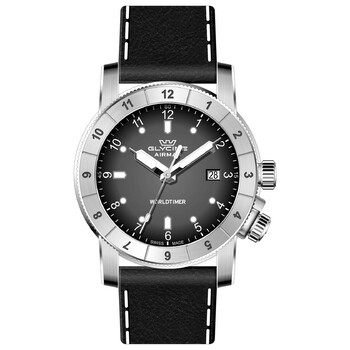 Airman Contemporary Worldtimer Quartz Black Dial Men's Watch