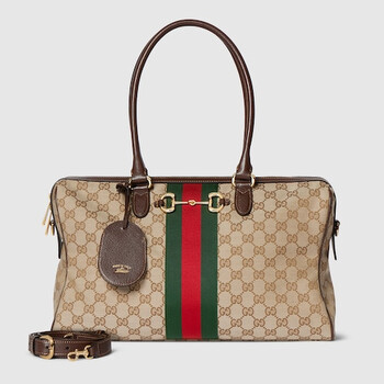Gucci Grey Zumi Medium Top Handle Bag In Crocodile Effect 564714