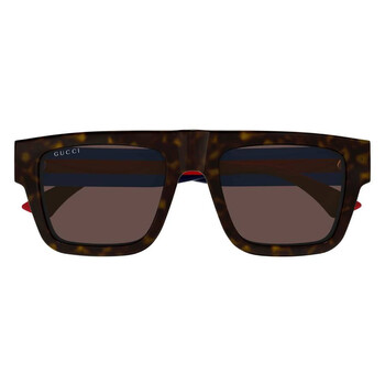サングラス GUCCI Woman Sunglasses Brown GG1860S 002 Gucci Red Rectangular Ladies Sunglasses GG1860S 002 52