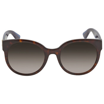 Brown Gradient Round Ladies Sunglasses GG0035SN 004 54