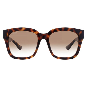 Brown Gradient Square Ladies Sunglasses GG1338SK 002 54