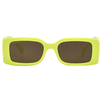 Brown Rectangular Ladies Sunglasses GG1325S 007 54