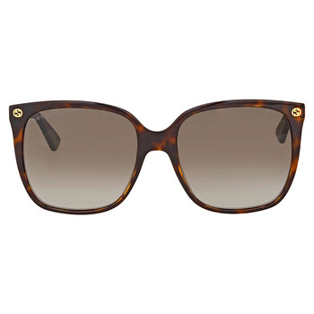 Brown Gradient Cat Eye Ladies Sunglasses GG0022S 003 57