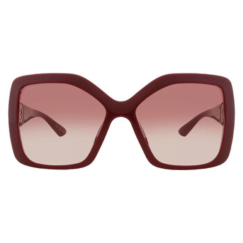Dior 30MONTAIGNE SU Burgundy Square Ladies Sunglasses  display picture 1