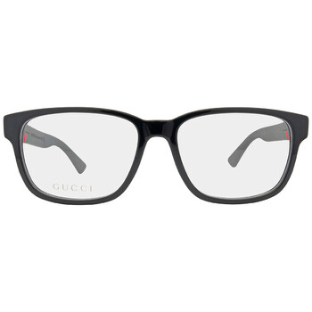 Demo Rectangular Men's Eyeglasses GG0011O 005 55 Demo Rectangular Men's Eyeglasses GG0011O 005 55