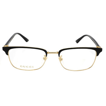 Demo Rectangular Men's Eyeglasses GG0131O 001 53 Demo Rectangular Men's Eyeglasses GG0131O 001 53