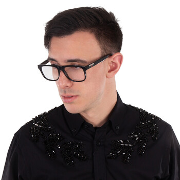 Demo Rectangular Men's Eyeglasses GG1117O 001 56