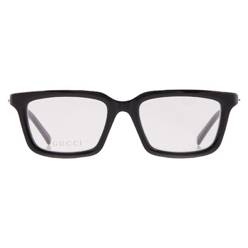 Gucci Grey Logo Clip-On Rectangular Men's Sunglasses GG1543S 001