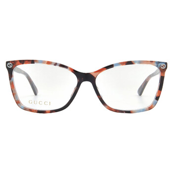 Demo Square Ladies Eyeglasses GG0025O 013 56 Demo Square Ladies Eyeglasses GG0025O 013 56