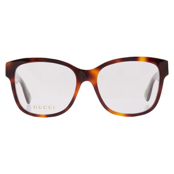 Demo Square Ladies Eyeglasses GG0038ON 002 54 Demo Square Ladies Eyeglasses GG0038ON 002 54