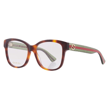 Demo Square Ladies Eyeglasses GG0038ON 002 54 Demo Square Ladies Eyeglasses GG0038ON 002 54