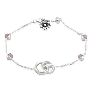 Double G bracelet with flower