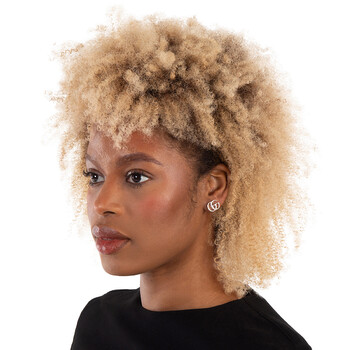 Double G flower stud earrings