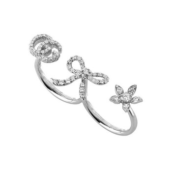 Flora Ladies 18k Gold 0.809 CT Diamond Band YBC582021001