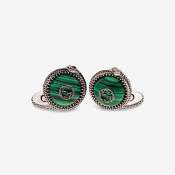 G Garden Men's Sterling Silver Green Cufflink YBE57742600100U