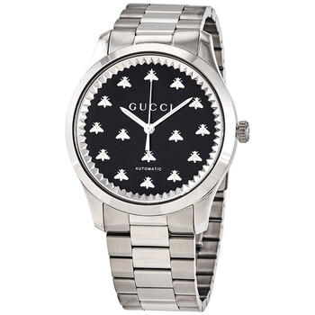 Gucci G-Timeless Automatic Black Dial Men's Watch YA126353