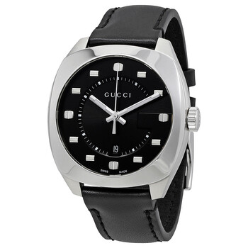 Gucci GG2570 Black Dial Stainless Steel Men's Watch YA142301