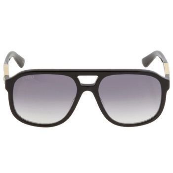 Gray Gradient Pilot Unisex Sunglasses GG1188S 002 58
