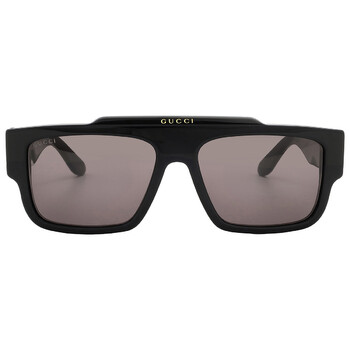 Gucci Grey Browline Unisex Sunglasses GG1591S 001 58  display picture 2