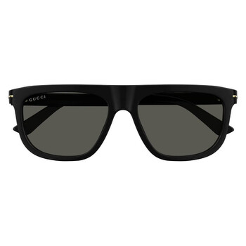 Gucci Polarized Grey Square Men's Sunglasses GG1427S 002 53