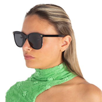 Grey Cat Eye Ladies Sunglasses GG0024S 001 58