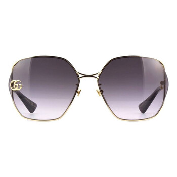 Gucci Grey Gradient Geometric Ladies Sunglasses GG0818SA 005  display picture 1