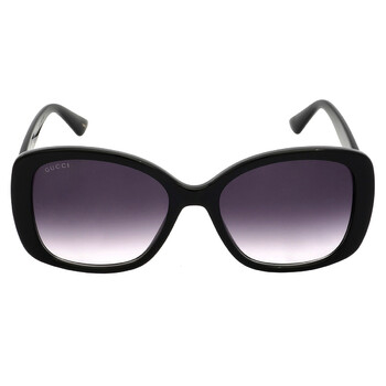 Grey Gradient Square Ladies Sunglasses GG0762S 001 56 Grey Gradient Square Ladies Sunglasses GG0762S 001 56