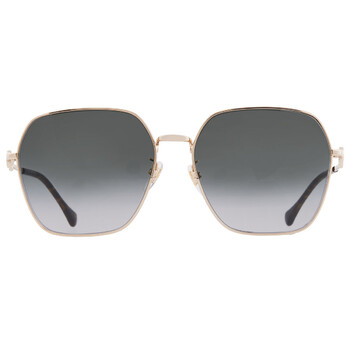 Jimmy Choo Grey Gradient Square Ladies Sunglasses HESTER/S 02M2/9O
