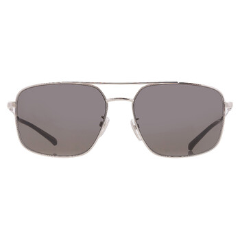 Montblanc Gray Rectangular Men's Sunglasses MB0278S 001 56