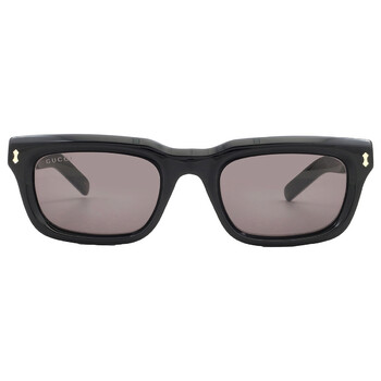 Grey Rectangular Men's Sunglasses GG1524S 001 51