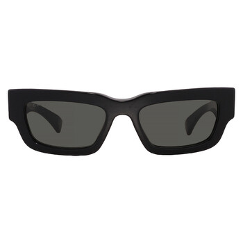 Grey Rectangular Men's Sunglasses GG1838S 001 52