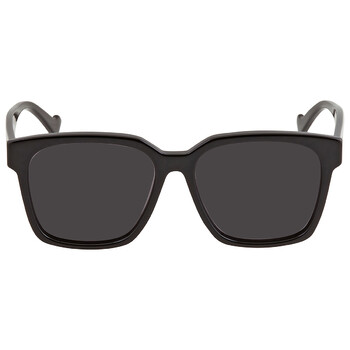 Gucci Grey Rectangular Men's Sunglasses GG0746S 001 57