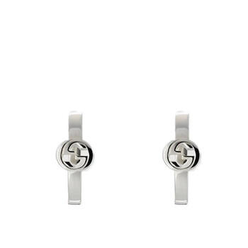 CELINE ピアス Monochroms Strass Hoops Earrings 460YU6BCZ Celine Monochroms Strass Hoop Earrings 460YU6BCZ.36SI