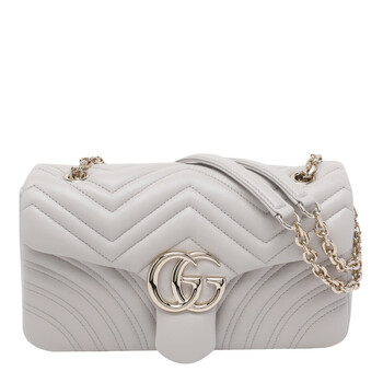 Gucci White Leather Blondie Medium Shoulder Bag 815714AAEC2_9050