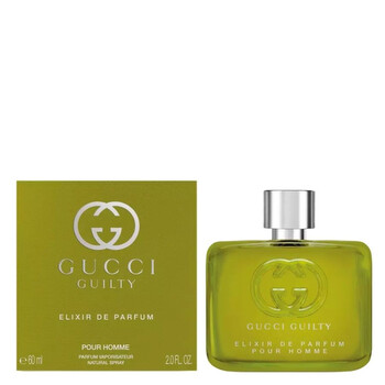 Men's Guilty Elixir de Parfum pour Homme Guilty Elixir de Parfum Extrait de Parfum Spray 2.0 oz Fragrances 3616304175893
