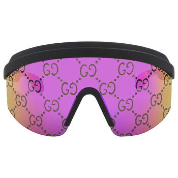 Gucci Pink Mirror Shield Unisex Sunglasses GG1244S 002 99 889652398235 ...